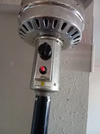 Estufa de patio exterior metal y plástico