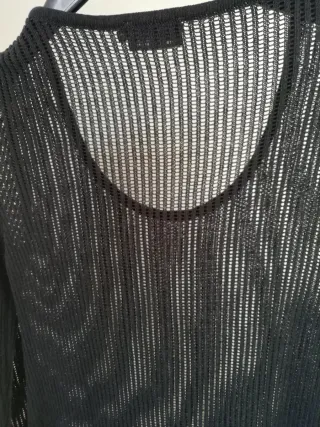 Maglia traforata nera