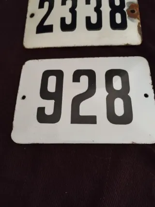 Chapas esmaltadas antiguas 542, 2338, 928