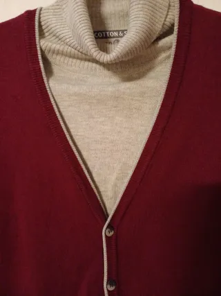 Set cardigan  da uomo XXL e dolcevita L,nuovi