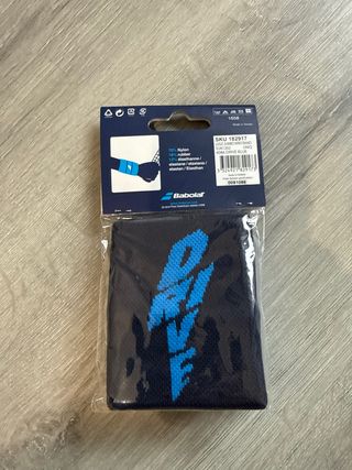 Muñequera Babolat Logo Jumbo Drive Azul