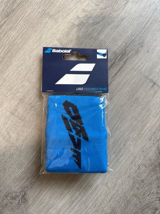 Muñequera Babolat Logo Jumbo Drive Azul
