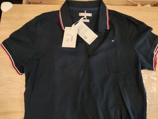 Polo Tommy Hilfiger 1985 Tipping Slim Open Mujer