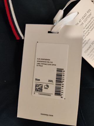 Polo Tommy Hilfiger 1985 Tipping Slim Open Mujer