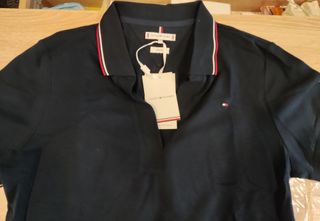 Polo Tommy Hilfiger 1985 Tipping Slim Open Mujer