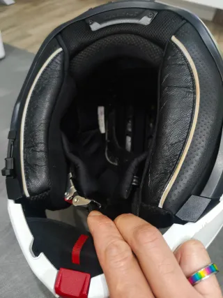 Casco HJC i100 Modular Moto Blanco Talla L