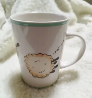 Taza cerámica diseño ovejas