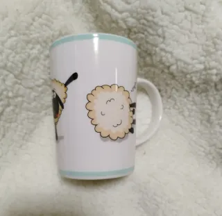 Taza cerámica diseño ovejas