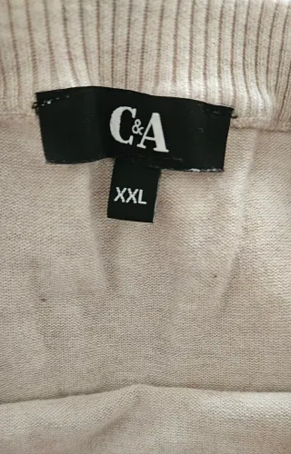 Jersey C&A suave beige talla grande