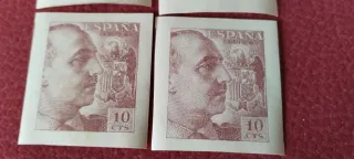 Lote 4 Sellos España 10 Céntimos Nuevos