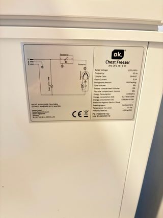 Congelador horizontal OK