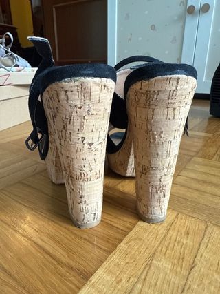 Sandalias de tacón Atmosphere negras talla 37