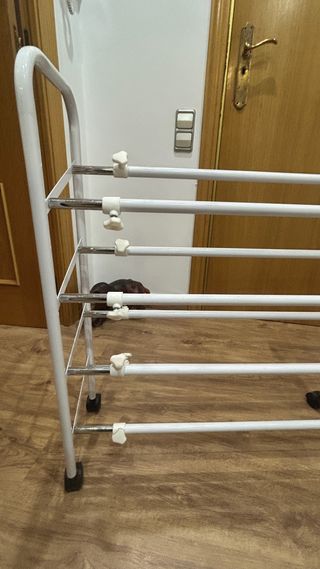 Zapatero Extensible Metálico Blanco