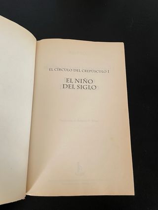 El circulo del crepusculo I: El nino del siglo