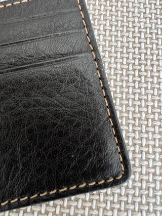 Tarjetero Hackett London Piel Marron oscuro