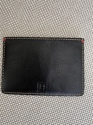 Tarjetero Hackett London Piel Marron oscuro