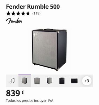 Amplificador Bajo Fender Rumble 500