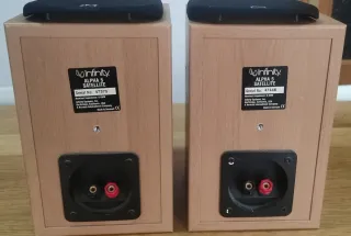 Altavoces Infinity Marrones y Plateados