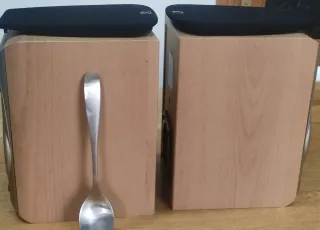 Altavoces Infinity Marrones y Plateados