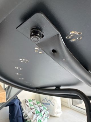 Mesa redonda exterior negra