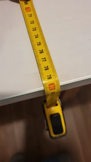 Mesa escritorio madera y cristal hecha a mano.