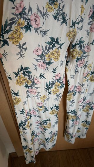 Mono largo floral mujer