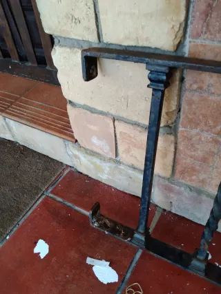 Baranda de hierro forjado