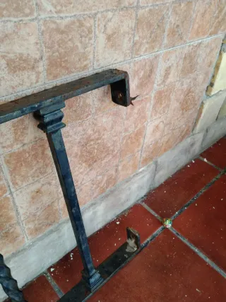 Baranda de hierro forjado