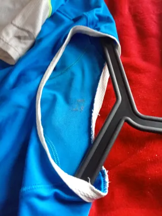 Maglietta da escursionismo Kalenji donna blu e bianco