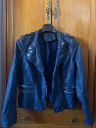 Chaqueta Biker Azul Talla S