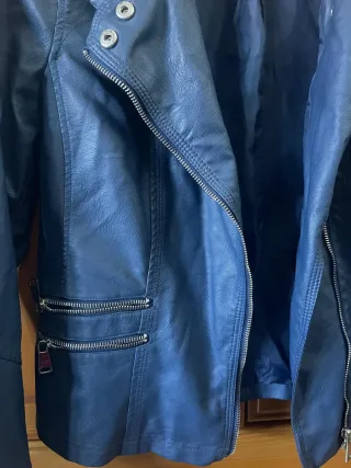 Chaqueta Biker Azul Talla S