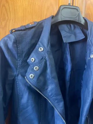 Chaqueta Biker Azul Talla S