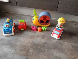 Lote Juguetes Bebé Coche Policía Bomberos