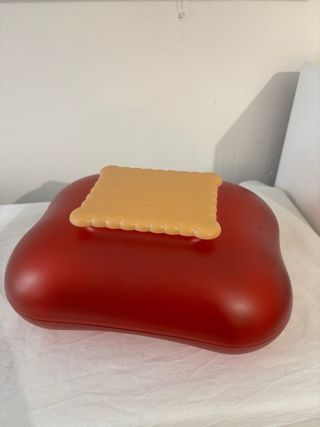 Caja Galletas Alessi Diseño Rojo