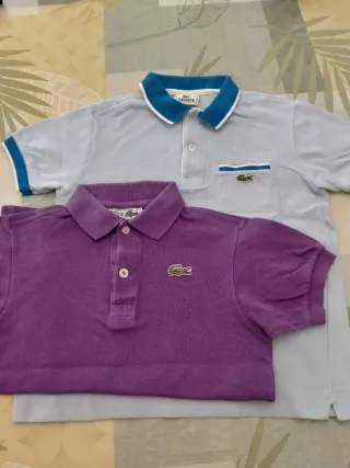 2 Polo Lacoste Bambino 8 Anni