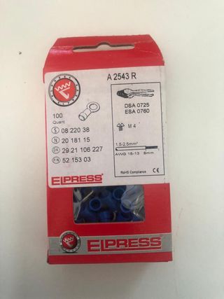 LOTE TERMINALES PARA CABLES