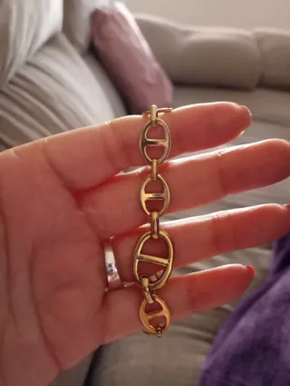 Pulsera eslabones dorados