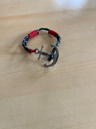 Pulsera marinera ancla Gold Lion