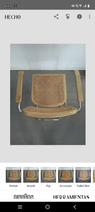 Silla Cesca con reposabrazos