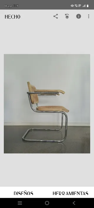 Silla Cesca con reposabrazos