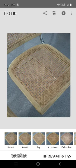 Silla Cesca con reposabrazos