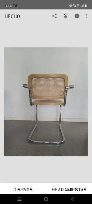 Silla Cesca con reposabrazos