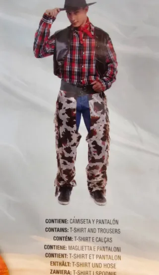 Disfraz Vaquero Partilandia Talla L-XL