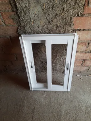 Ventana de aluminio corredera blanca climalit
