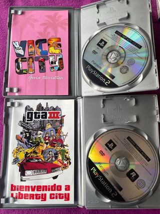 Lote 2 juegos PS2: GTA Vice City y GTA III