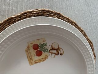 Juego 6 Platos Pontesa Vintage + Plato Grande