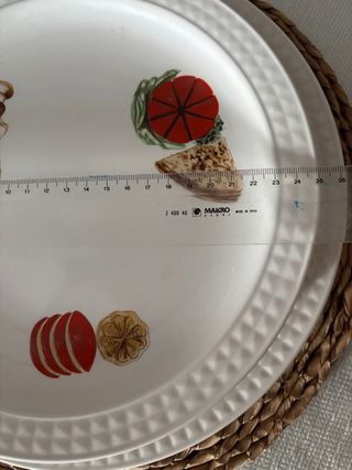 Juego 6 Platos Pontesa Vintage + Plato Grande