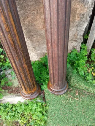 2 Columnas Madera 1,47m x 10cm
