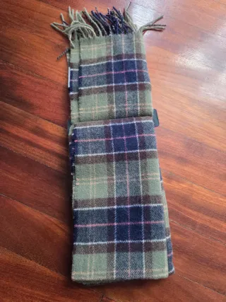 Bufanda Barbour 100% Lana de Cordero Tartán