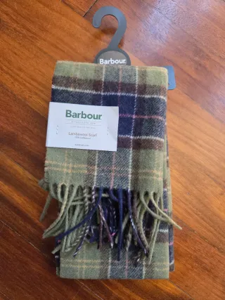 Bufanda Barbour 100% Lana de Cordero Tartán